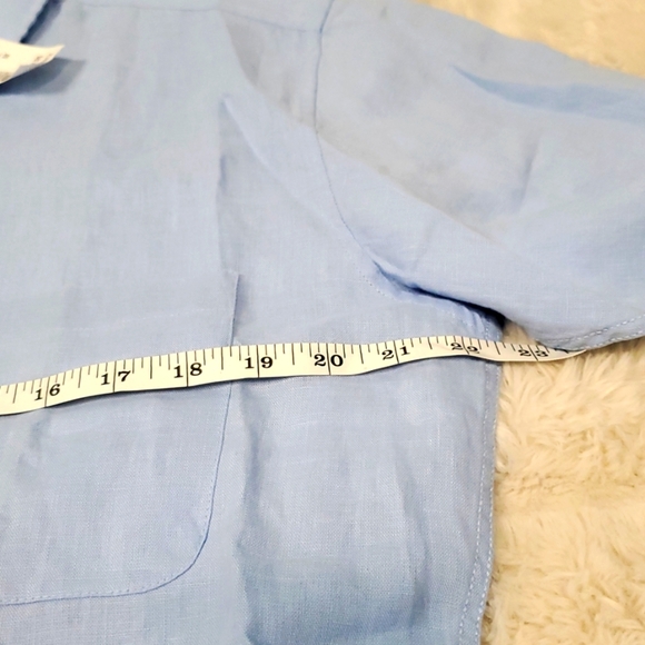 Pronto Uomo Modern Fit 100% Linen Button Down Shirt NWT The Men's Warehouse M - Picture 8 of 9